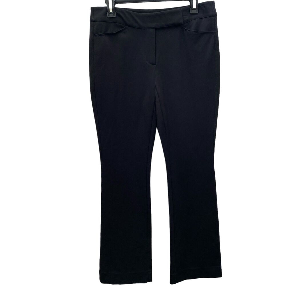 WHITE HOUSE BLACK MARKET Black Career Straight Leg Pants - Picture 2 of 5